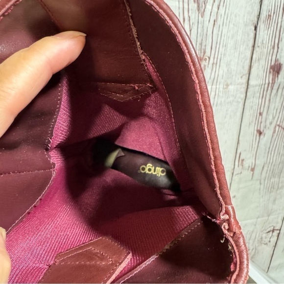 DINGO brown woven leather pointy women’s western boots Music Fest Ready! 9.5 GUC - Picture 7 of 16